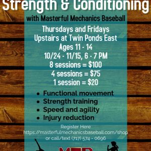 Baseball-Specific Strength and Conditioning (1 Session)