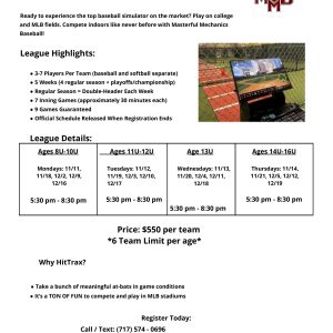 Fall HitTrax League 2024 (Individual Signup)