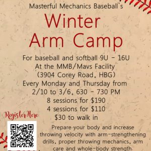 Winter Arm Camp (4 Sessions)