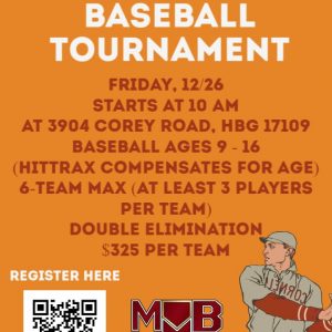 Holiday HitTrax Baseball Tournament Friday