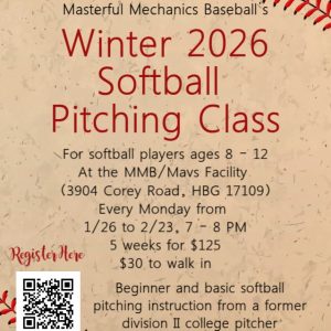 Softball Pitching Class (5 Weeks)