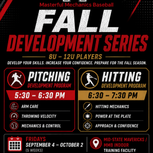 Fall Development Series - Both Programs (8U–12U, Pitching AND Hitting)