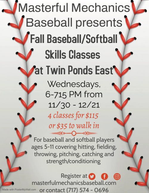 Fall Skills Classes Flyer Updated
